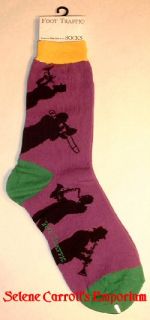 colorful fun super cool jazz players ankle socks new with tag this is