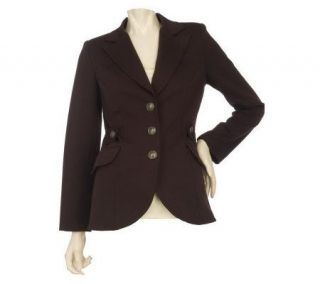 Kelly by Clinton Kelly Belted Blazer with Printed Lining —