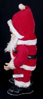 Vtg 50s Rushton Coca Cola Rubber Face Santa Claus Plush Christmas
