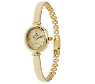 Vicence Polished Petite Oval Case Watch, 14K Gold —