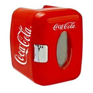 New Red Coca Cola 9 Can Capacity Mini Fridge Retro Cool
