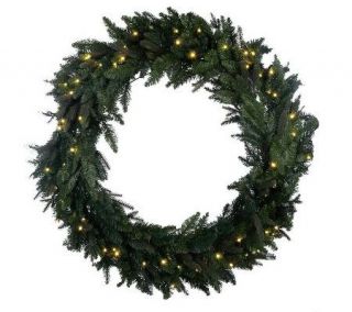 BethlehemLights Solutions Oversized 48 Wreath w/ 80 LEDs & Timer