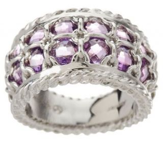 Anthony Nak Sterling 2.20 ct tw Amethyst Band Ring —