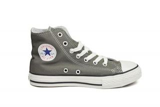 Converse Shoes All Star Chuck Taylor Charcoal Youth Boys Sizes 3J793