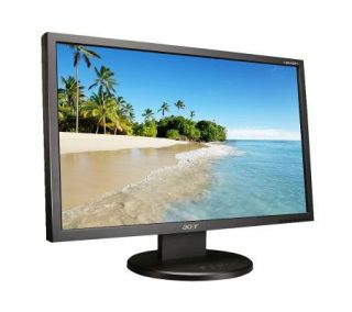 Acer 24 Diagonal Widescreen LCD Monitor   Black —