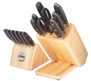 KitchenAid 14 Piece Block Cutlery Set with 2 in 1 Storage —