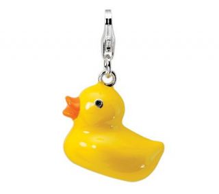 Amore La Vita Sterling Dimensional Duck Charm   J299713