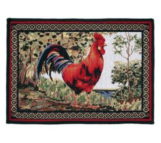 Tuscany Rooster 19x27 Tapestry Rug —