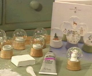 Martha Stewart Set of 6 Small Snow Globe Kits —