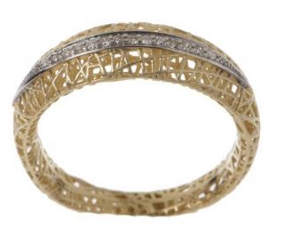 Adi Paz Mesh Band Ring with Diamond Accent 14K Gold —