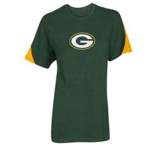 NFL Green Bay Packers Womens Plus Shoulder Stripe T Shirt —