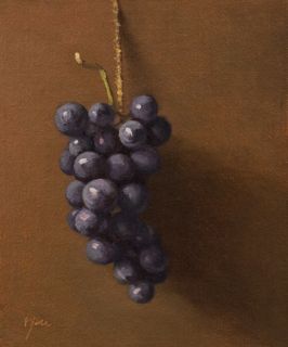Concord Grapes Original Painting by Abbey Ryan