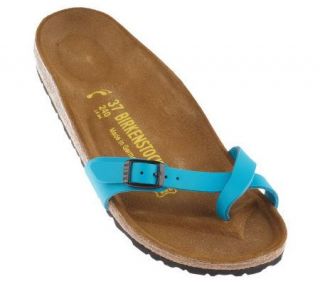 Birkenstock Satin Finish Toe Loop AdjustableStrap Sandals —
