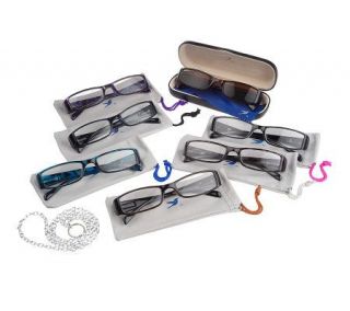 Fashion Reader Collection 7 Eyeglasses with Accessories 