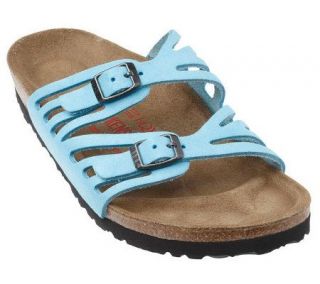 Birkenstock Limited Edition Silky Suede Double Strap Sandals