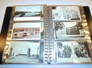 Antique Postcard Album 150 Troy Cohoes Russel Sage Watervliet Green