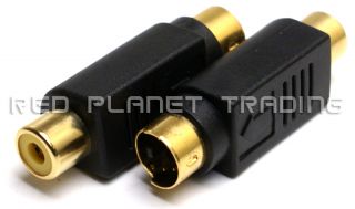 Composite Video RCA to s Video Adapters Connectors