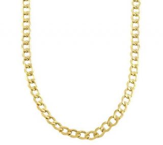 24 Curb Chain Necklace, 14K Gold —