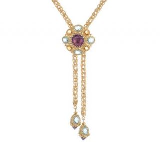 Christian Santicioli 25.0 cttw Gemstone Lariat Necklace 18K — 