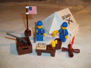 Lego Civil War Custom Union Cavalry Base Camp Set
