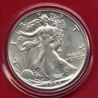 1944 P Walking Liberty Silver Half Dollar BU Uncirculated Rare Date US