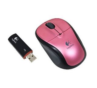 Logitech V220 Cordless Optical Mouse Notebook Rose Pink