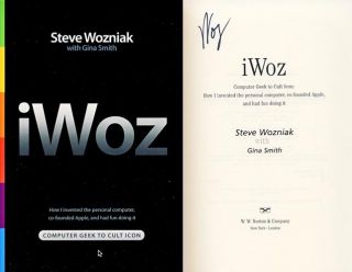 Steve Wozniak Signed Iwoz Book Apple Computer Creator
