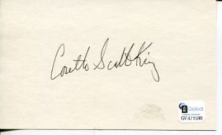 Coretta Scott King Civil Rights Leader Wife Martin Luther Signed