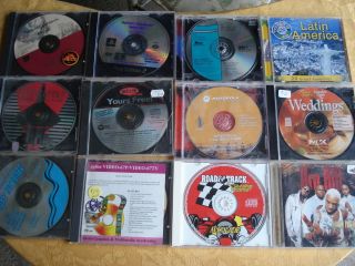 LOT of 10 Various CD Computer GAMES PROGRAMS a couple Music Discs