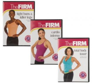 The FIRM Total Body Toner Set of 3 Workout DVDs —