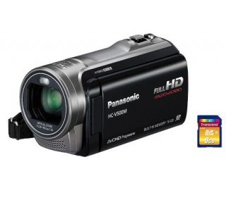 Panasonic HC V500K 38X HD Camcorder with 8GB SDHC Card —