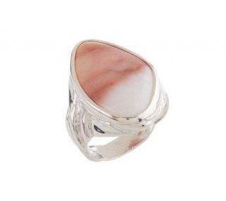 Sterling Oregon Gemstone Freeform Design Ring —
