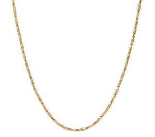 24 Twisted Snake Chain Necklace 14K Gold 5.3g —