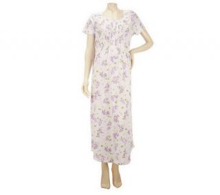 Carole Hochman Lilac Bouquet 100Cotton Jersey Gown —