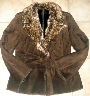 Wilsons Leather Colebrook Lined Womens Jacket with Fur Accents RV $200