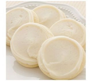 Cheryls 36 ct Frosted Round Cutout cookie —