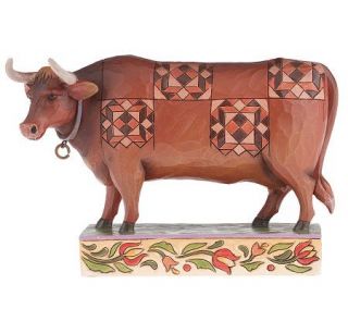 Jim Shore Heartwood Creek Williamsburg Cow Figurine —