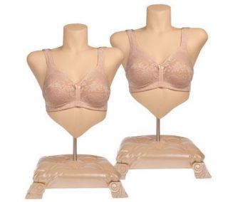 Breezies S/2 Underwire Signature Logo Lace Bras with UltimAir Lining 