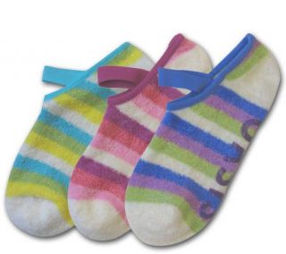 Oasis Womens 3  Pair Striped Buttercreme Maryjane w/ Aloe —