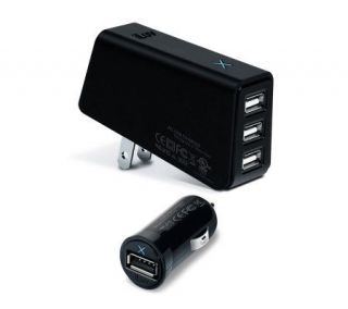 iLuv Micro USB Car Adapter and Triple USB AC Adapter Combo —