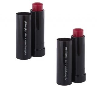philosophy kiss of hope pink tinted lip treatment spf 15 duo