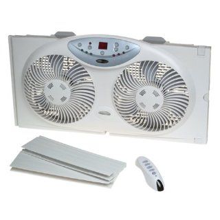 Brand New Bionaire Twin 3 Speed Window Fan with Remote Control