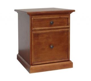 Home Styles Ponderosa Pine Finish Mobile File Cabinet —