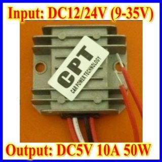  Power Supply 12V 24V to 5V 10A Car Power DC DC Power Converters