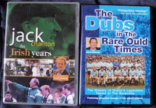Irish Football DVDs Dubs Jack Charlton Colm Meaney RARE