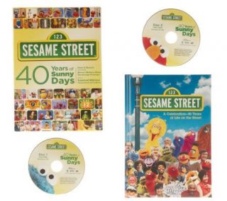 Sesame Street 40 Years of Sunny Days DVD Set with Hardcover Book
