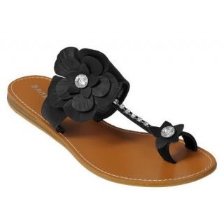 Bamboo by Journee Flower Accent Slide Sandals —