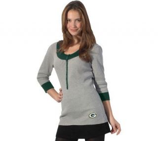 NFL Green Bay Packers Womens Thermal Tunic Top —