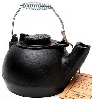  New Old Mountain Cast Iron Preseasoned 2qt Tea Kettle Tea Pot