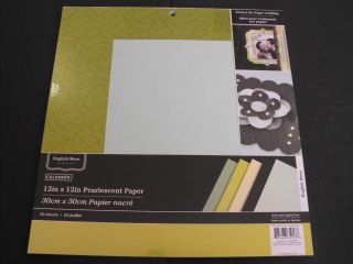 Colorbok Pearlescent Paper 12 x 12 Pearl Blue Green Black P622
